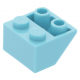 LEGO tetőelem fordított 45°-os 2×2, közép azúrkék (3660)